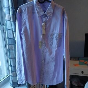 J. Crew Men's Lavender Lightweight Oxford Button Down Shirt